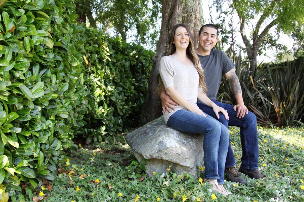 Engagement photo of couple.