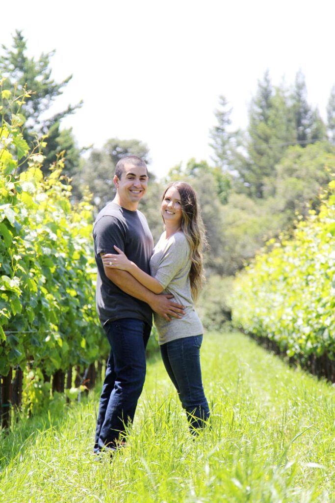Engagement photo of couple.