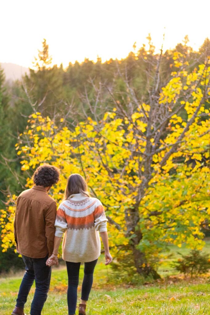 Engagement photo of couple.