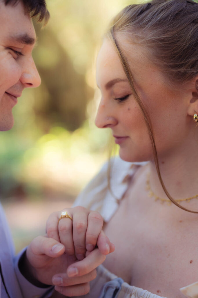 Engagement photo of couple.