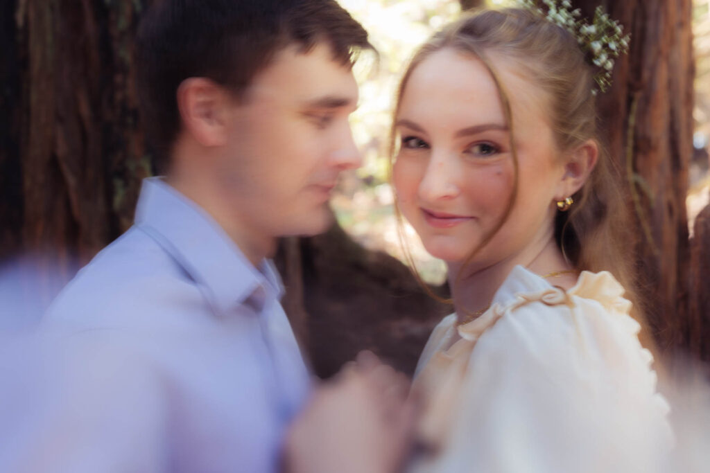 Engagement photo of couple.