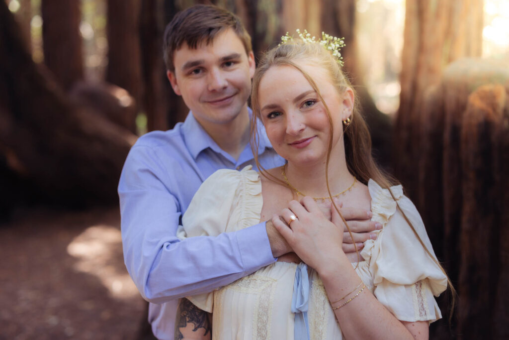 Engagement photo of couple.