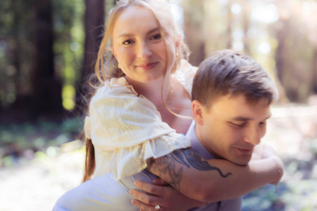 Engagement photo of couple.