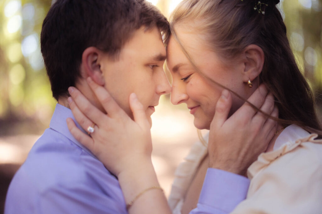 Engagement photo of couple.