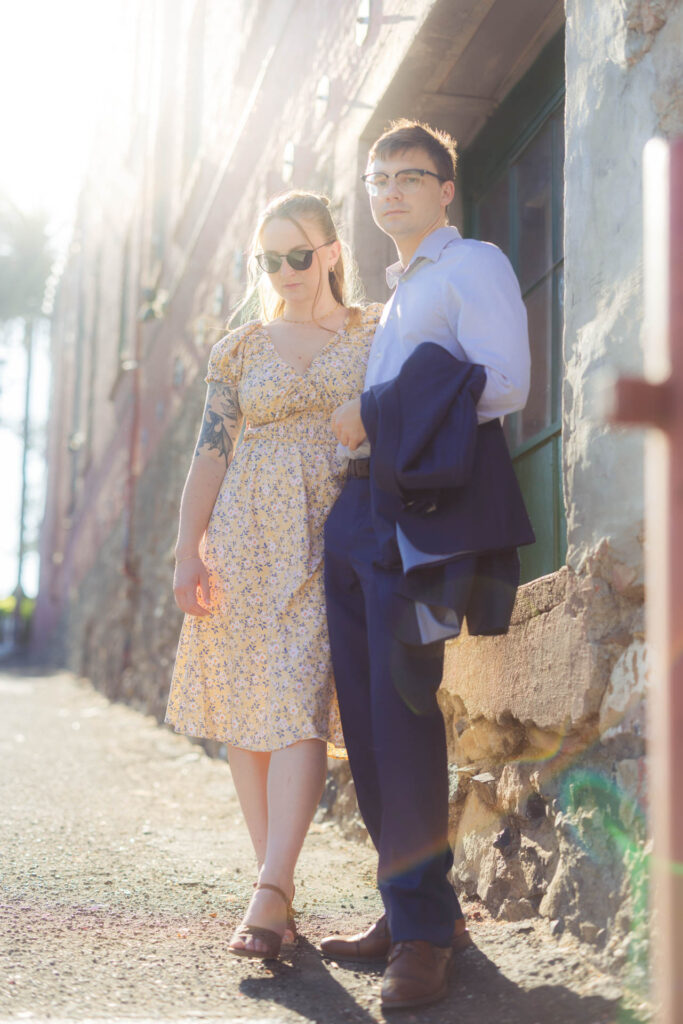 Engagement photo of couple.