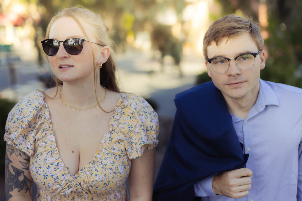 Engagement photo of couple.