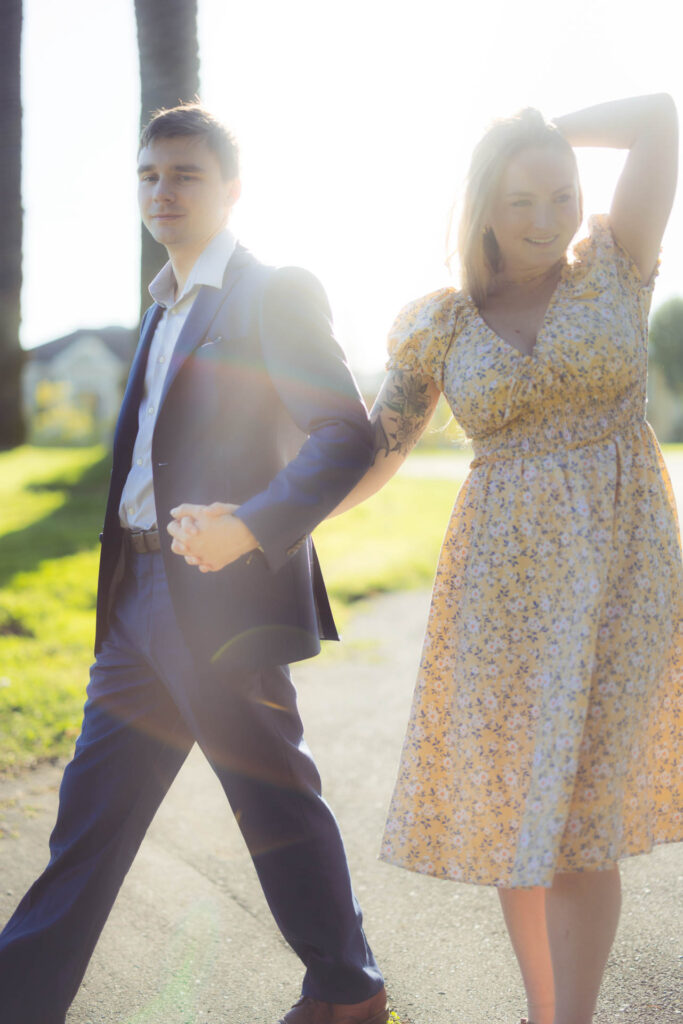 Engagement photo of couple.