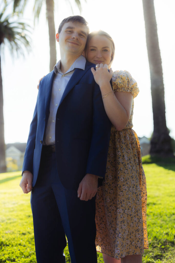 Engagement photo of couple.