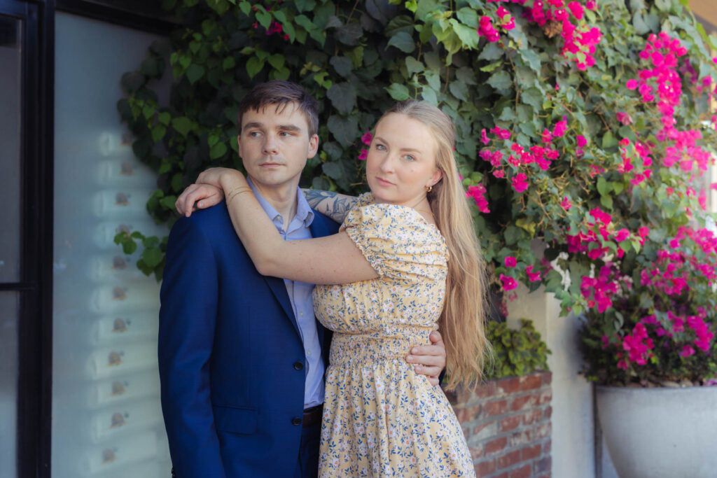 Engagement photo of couple.