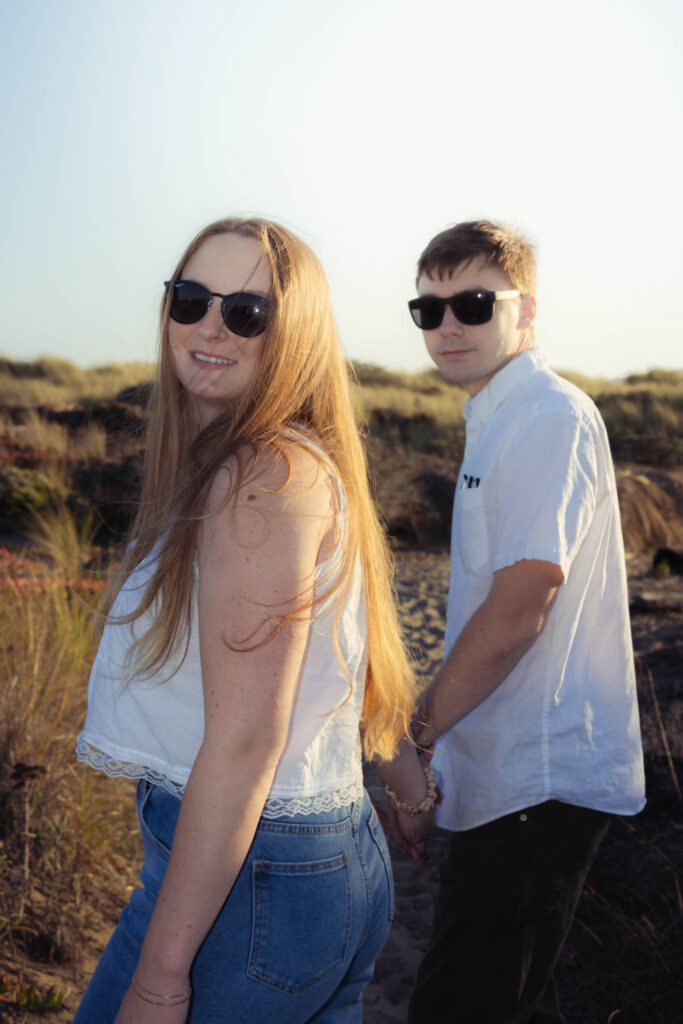 Engagement photo of couple.