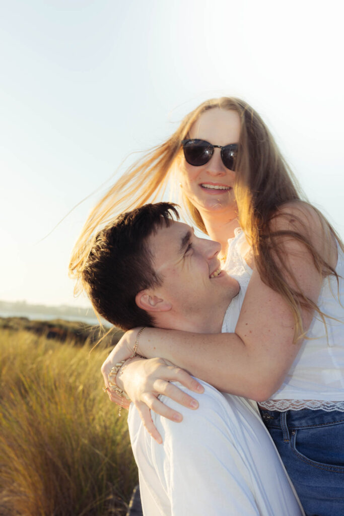 Engagement photo of couple.