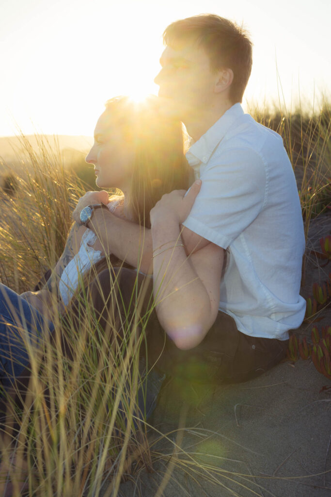 Engagement photo of couple.