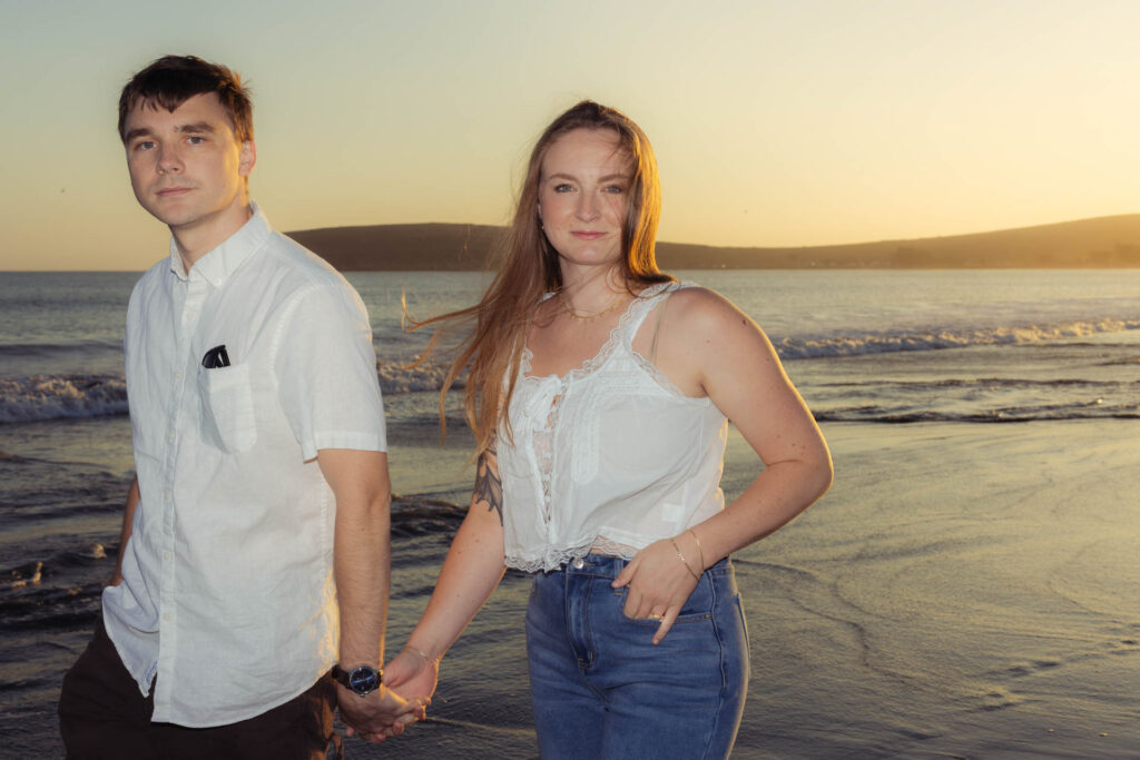 Engagement photo of couple.