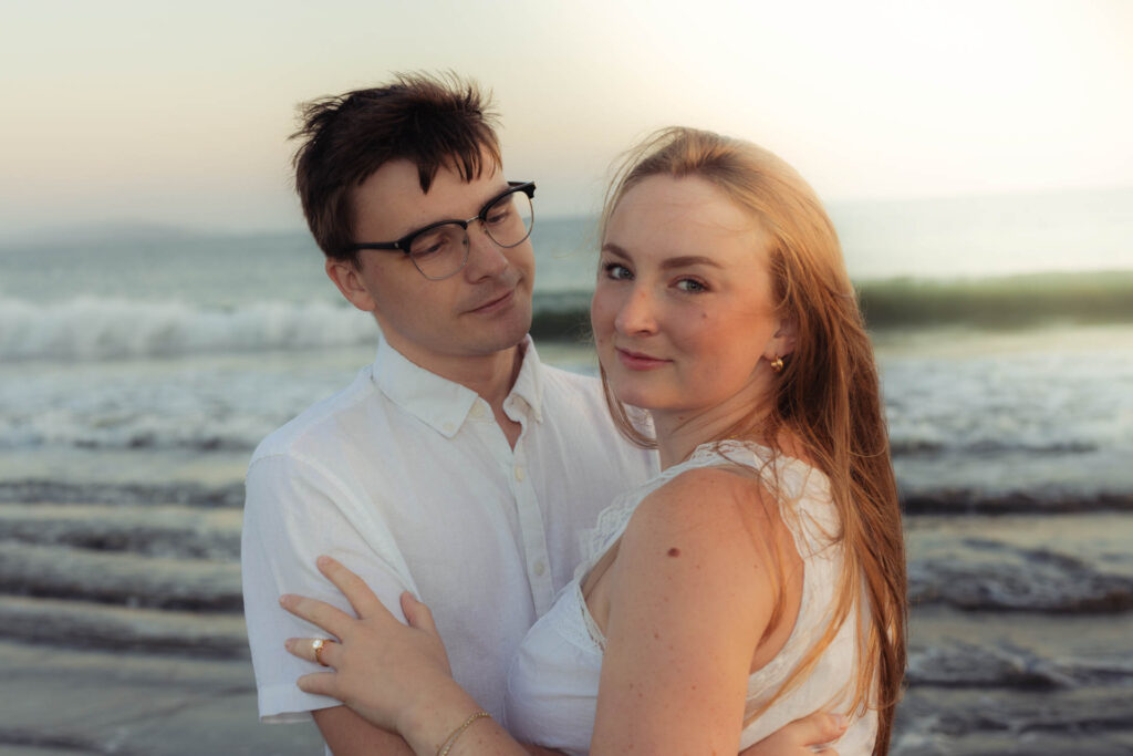 Engagement photo of couple.
