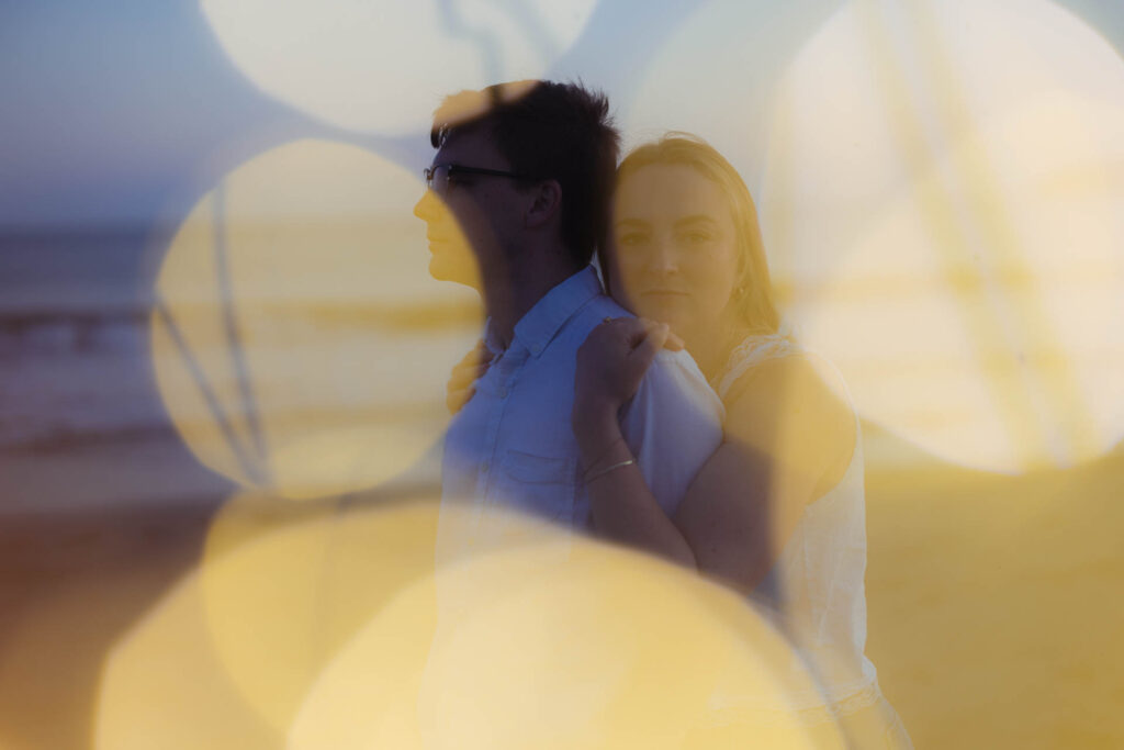 Engagement photo of couple.