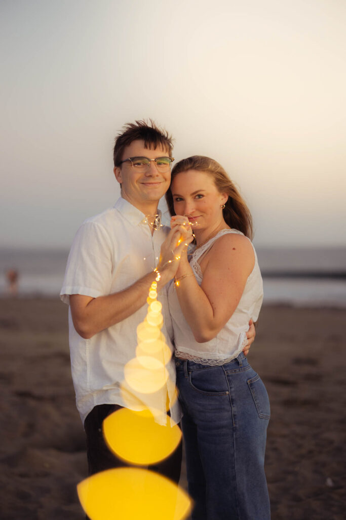 Engagement photo of couple.