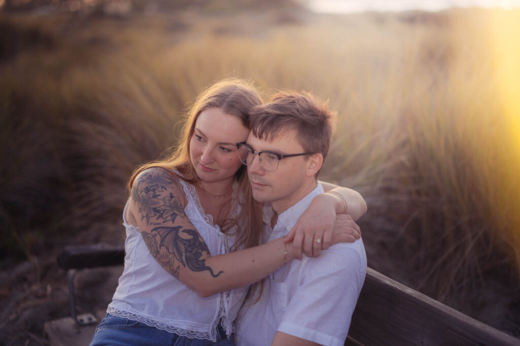 Engagement photo of couple.
