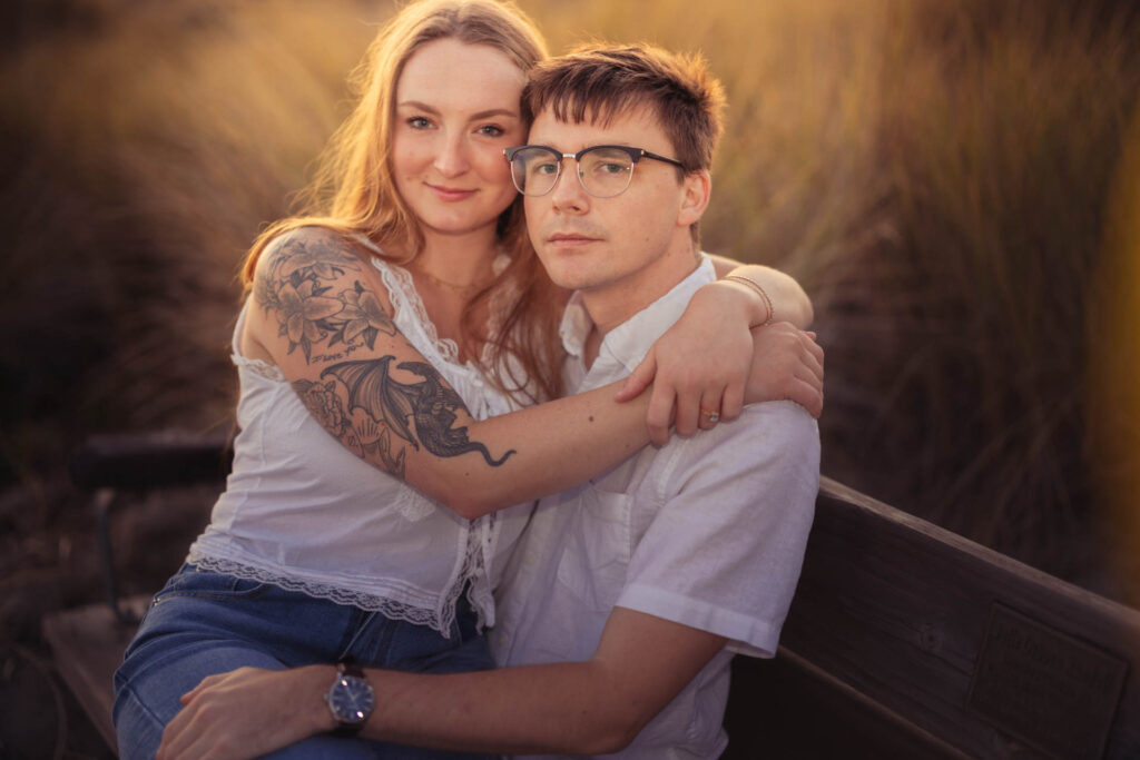 Engagement photo of couple.