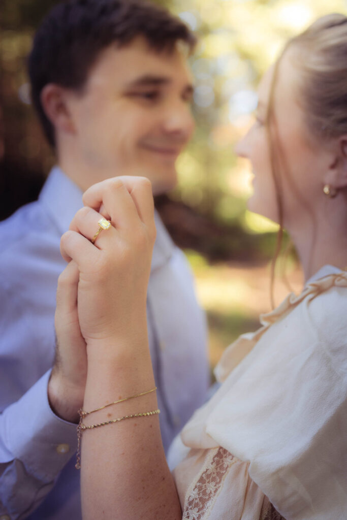 Engagement photo of couple.