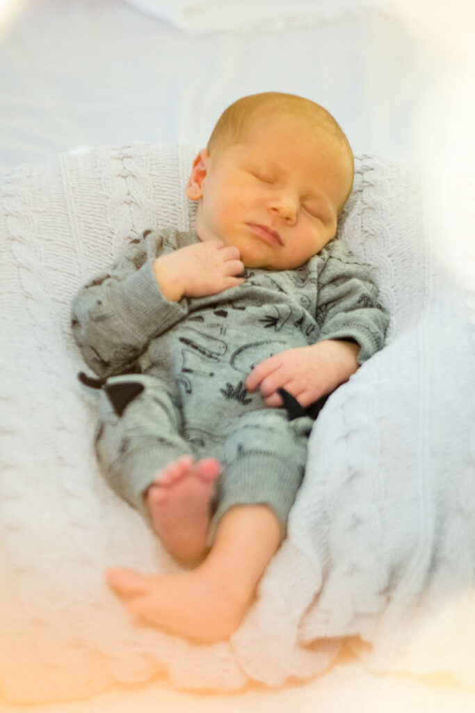 Newborn photo of infant.