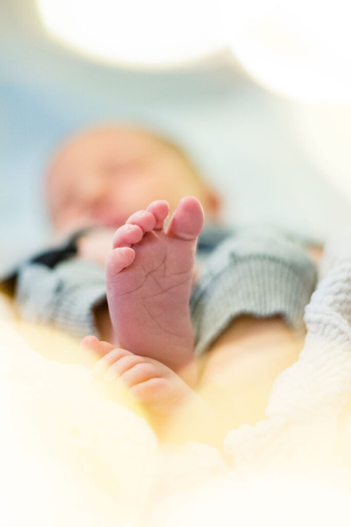 Newborn photo of infant.