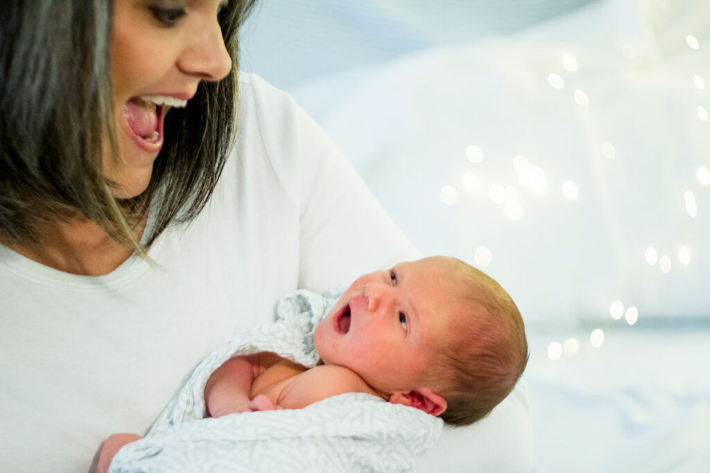 Newborn photo of infant.