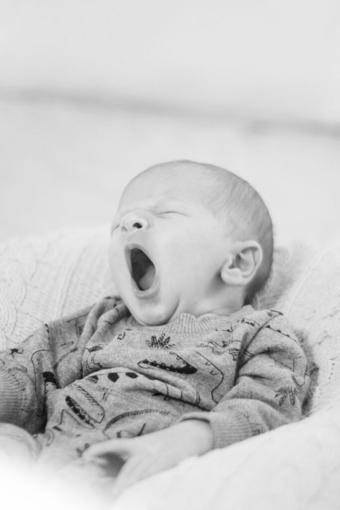 Newborn photo of infant.