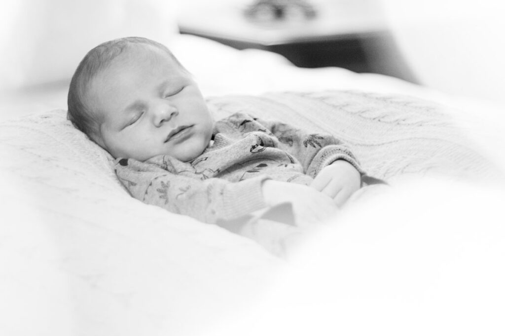 Newborn photo of infant.