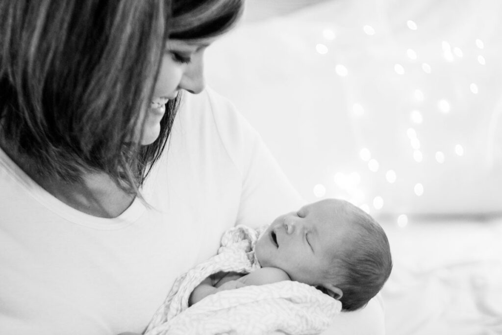 Newborn photo of infant.